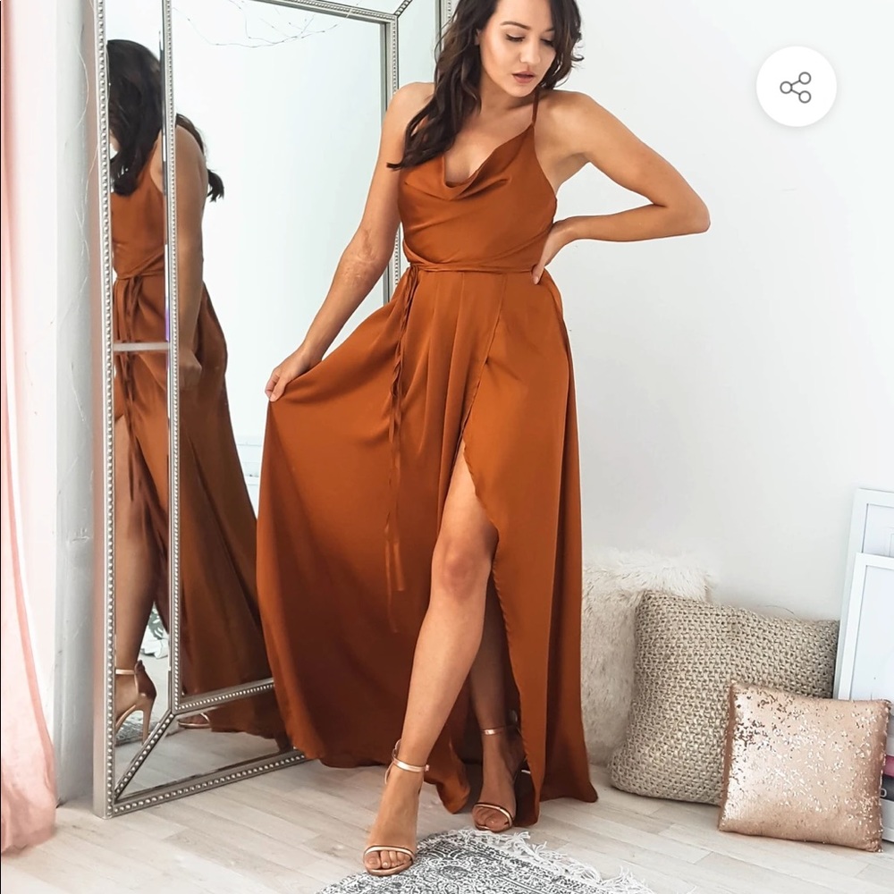 Sahara Rust Maxi Dress